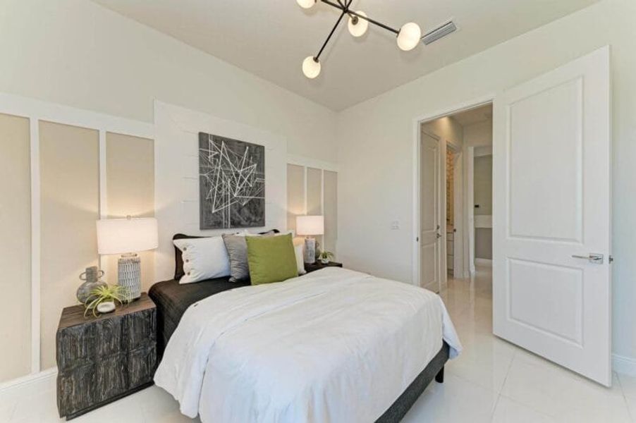 Furnished interior in a model home at The Willows in Parrish (Image 55). Furnished interior in a model home at The Willows in Parrish (Image 55).