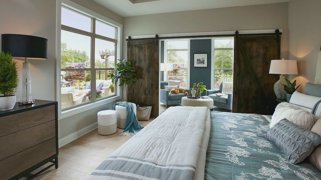Furnished interior in a model home at The Courtyards on Robinson Church in Harrisburg (Image 18).