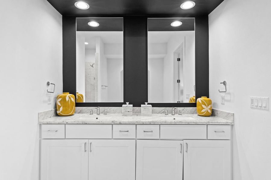 Furnished interior in a model home at Austin Modern Lofts at Mueller in Austin (Image 19). Furnished interior in a model home at Austin Modern Lofts at Mueller in Austin (Image 19).