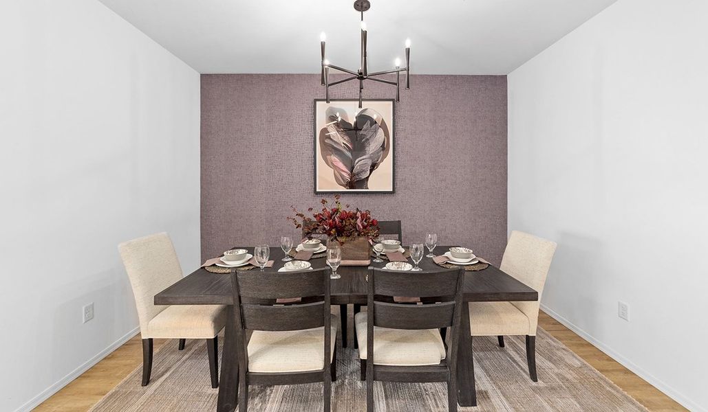 Furnished interior in a model home at Barnett Village in Marana (Image 16).