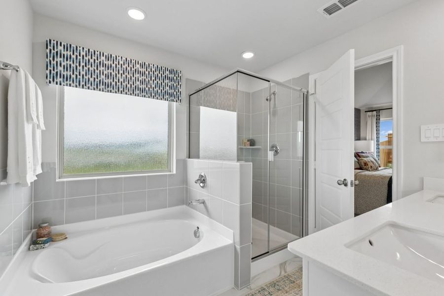 Furnished interior in a model home at Terra Vella in Haslet (Image 21).