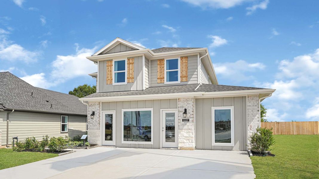 Front exterior of a home in the August Trails community, located in Needville, TX (Image 4). Front exterior of a home in the August Trails community, located in Needville, TX (Image 4).