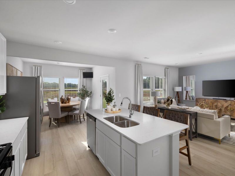 Furnished interior in a model home at Pleasant Brook in Piedmont (Image 4).