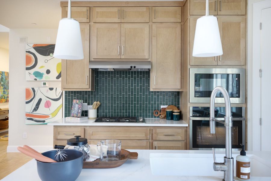 Furnished interior in a model home at Clear Creek in Round Rock (Image 8).