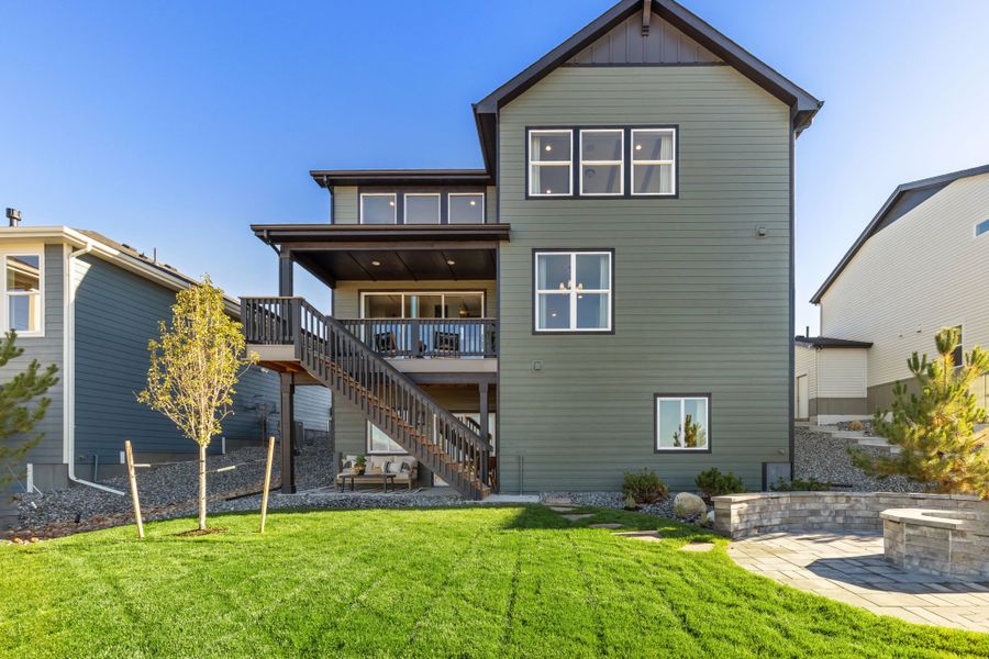 Plan C405 - Sterling Ridge Model - Rear Elevation