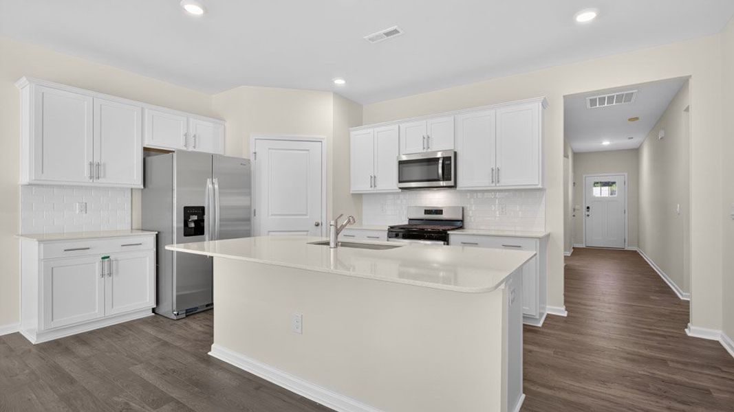 Furnished interior in a model home at Honeycutt Oaks in Angier (Image 8).