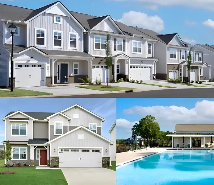 Front exterior of a home in the Holly Ridge community, located in Greenville, SC (Image 3).