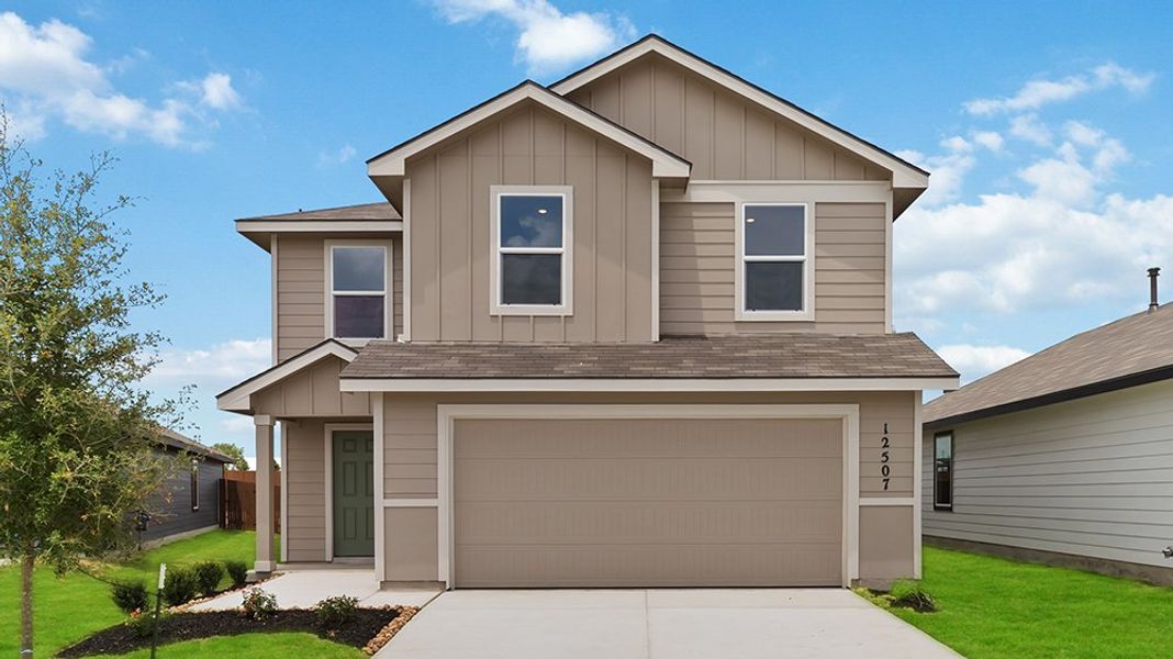 Front exterior of a home in the Millbrooke community, located in Wallis, TX (Image 2).
