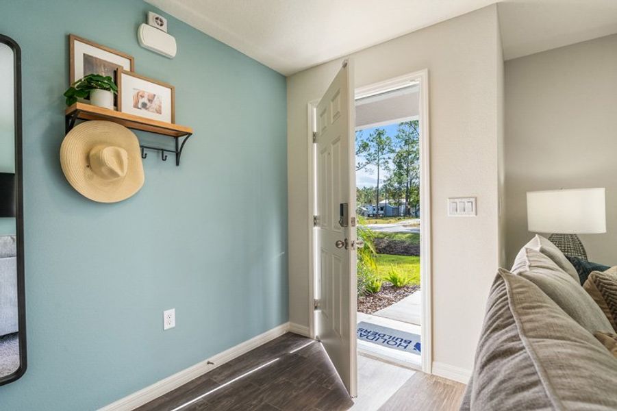 Furnished interior in a model home at Flagler Estates in Hastings (Image 5).