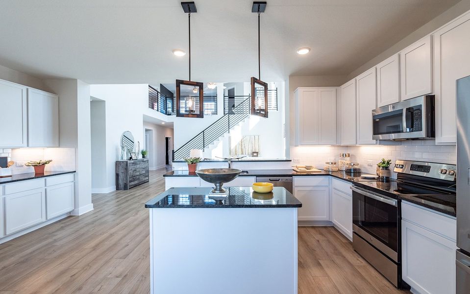 Furnished interior in a model home at The Grove in Sherman (Image 20).