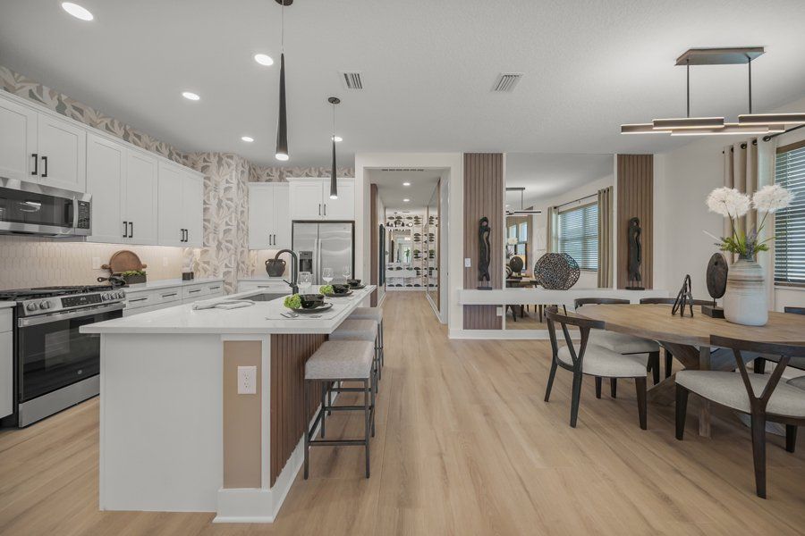Furnished interior in a model home at Shellstone at Waterside in Sarasota (Image 61).