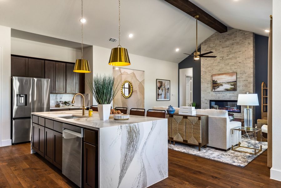 Furnished interior in a model home at Calhoun Acres in Azle (Image 38).