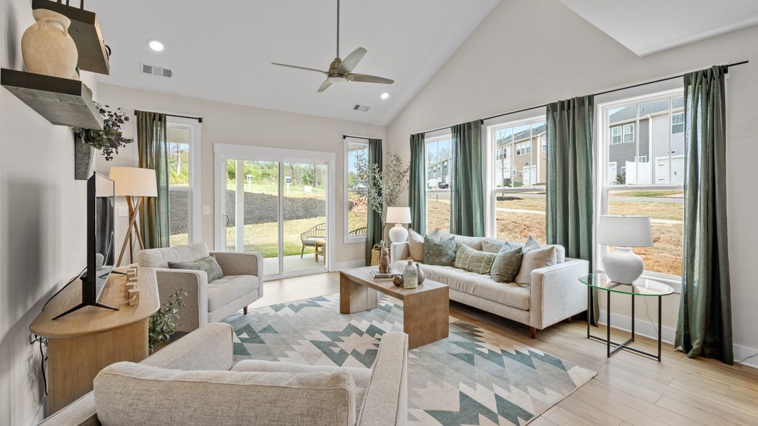 Furnished interior in a model home at Barton Hollow in Fountain Inn (Image 20).