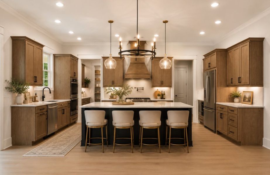 Furnished interior in a model home at The Tillery in Marietta (Image 6).