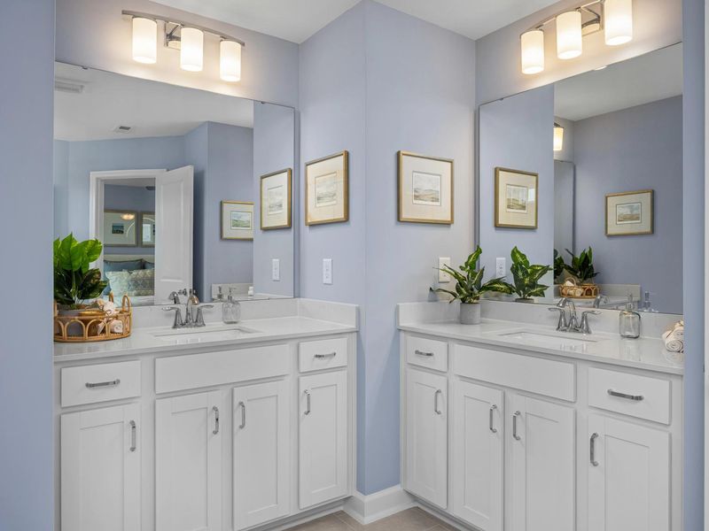 Furnished interior in a model home at Springvale in Willow Spring (Image 13).