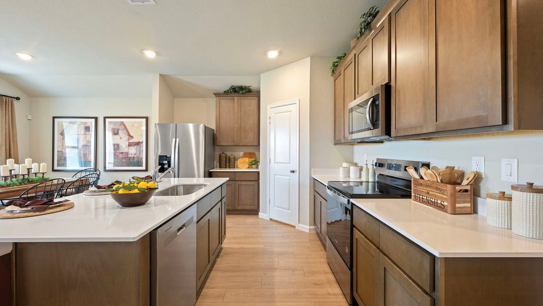 Furnished interior in a model home at Grand Lake in Snook (Image 7).