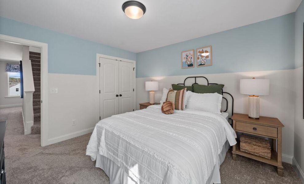 Furnished interior in a model home at Pisgah Park in Kernersville (Image 32).