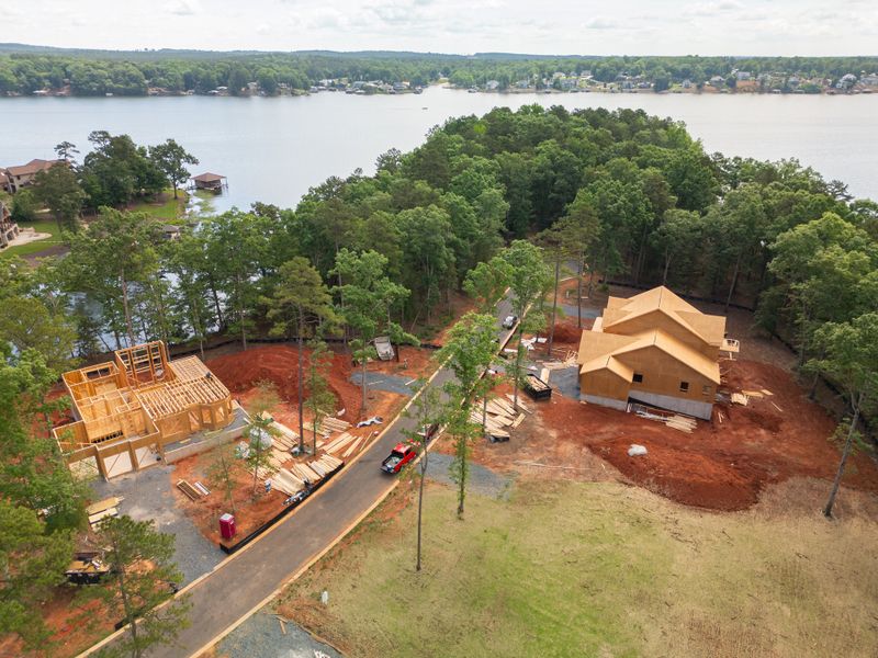 Homes under construction in the Edgewater on Lake Tillery community in Norwood, NC (Image 40).