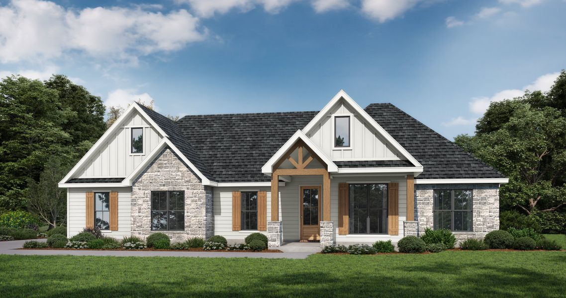 Front exterior of a home in the Chapel Bend community, located in Montgomery, TX (Image 10).