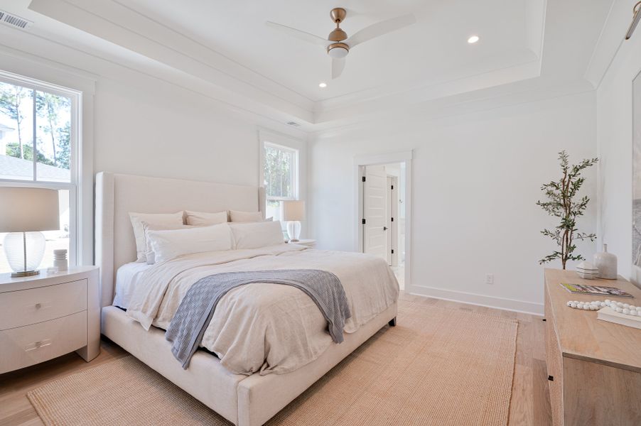 Furnished interior in a model home at Church Creek Reserve in Johns Island (Image 7).
