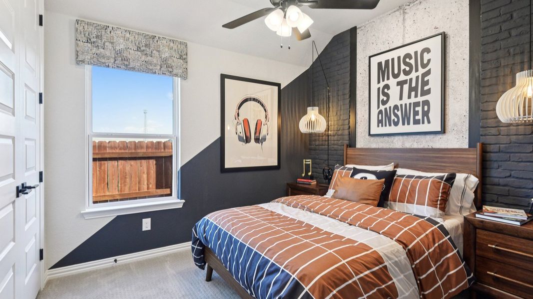 Furnished interior in a model home at Sunflower Ridge in New Braunfels (Image 40).