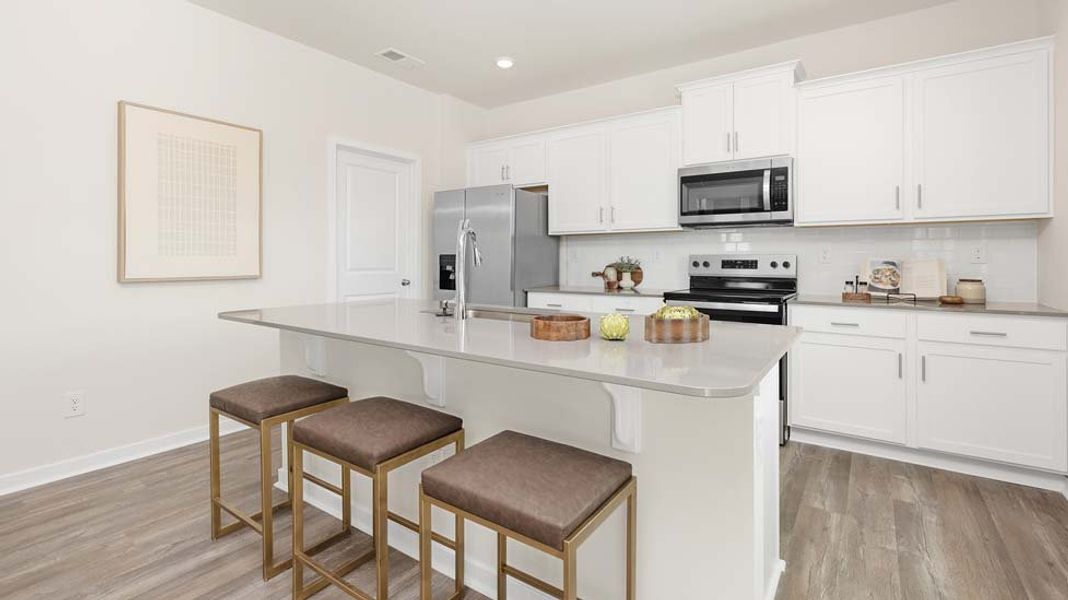 Furnished interior in a model home at Bristol Terrace in Statesville (Image 6).