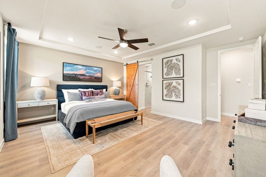 Furnished interior in a model home at La Cima in San Marcos (Image 40).