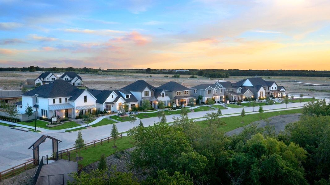 Front exterior of a home in the Treeline community, located in Justin, TX (Image 14).