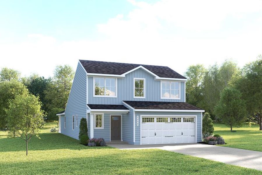 Front exterior of a home in the Cameron Ridge 2-Story community, located in Columbia, SC (Image 11).