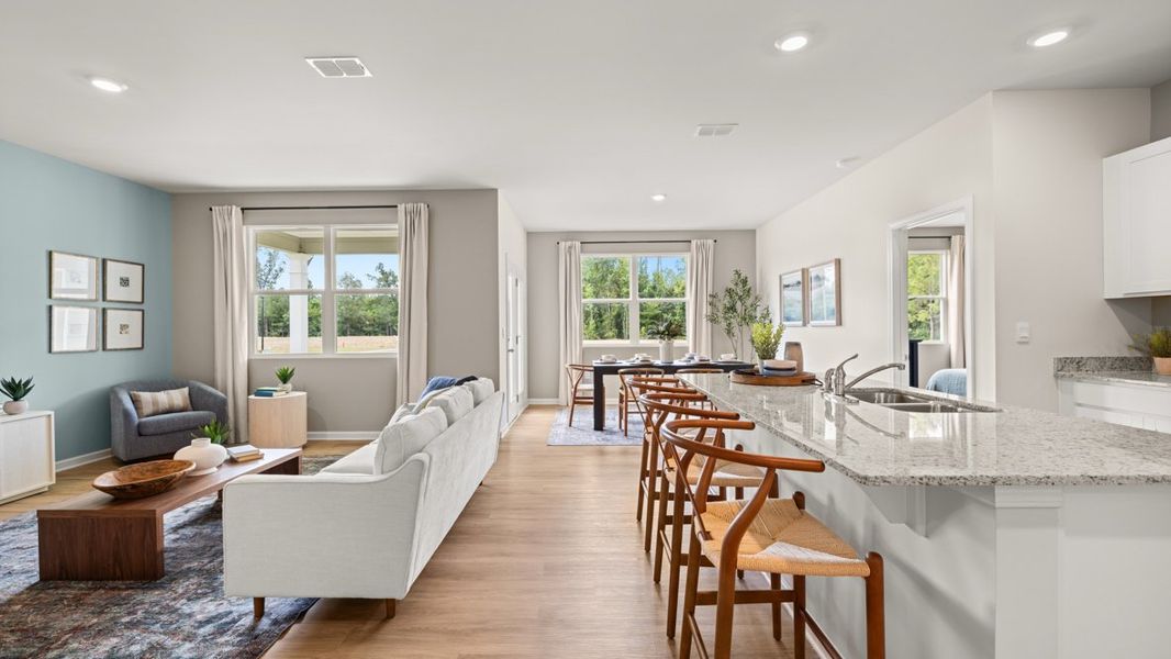 Furnished interior in a model home at Northberry in Rome (Image 31).