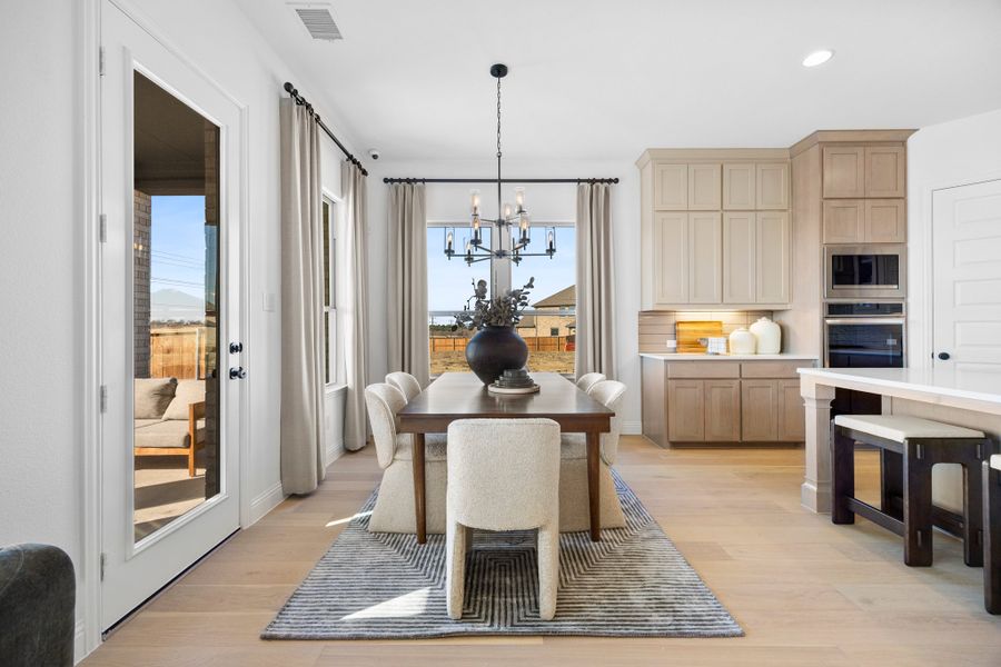 Furnished interior in a model home at Brookshire at Legacy Hills in Celina (Image 7).