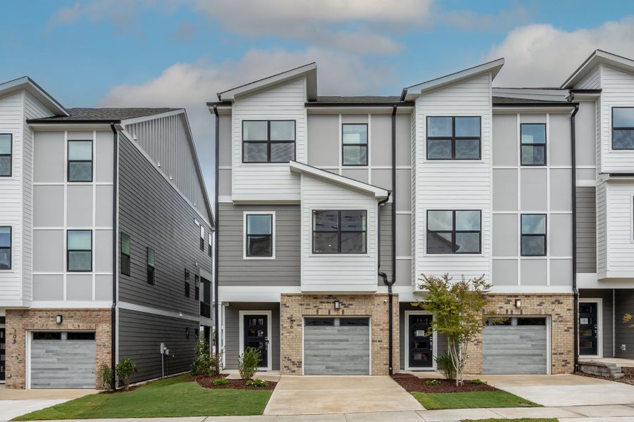 Front exterior of a home in the Page Townes community, located in Durham, NC (Image 1). Front exterior of a home in the Page Townes community, located in Durham, NC (Image 1).