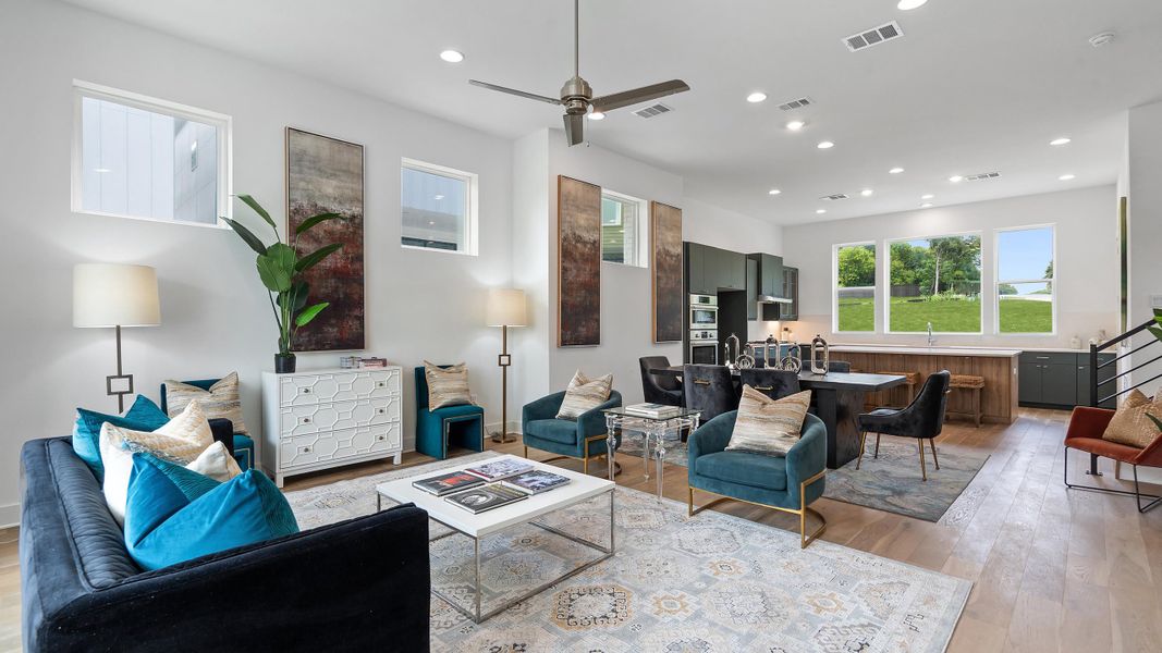 Furnished interior in a model home at Sunridge in Austin (Image 11). Furnished interior in a model home at Sunridge in Austin (Image 11).
