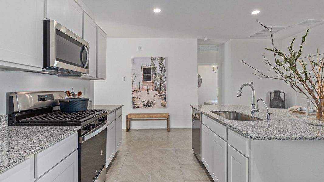 Furnished interior in a model home at Sycamore Vista in Vail (Image 24).