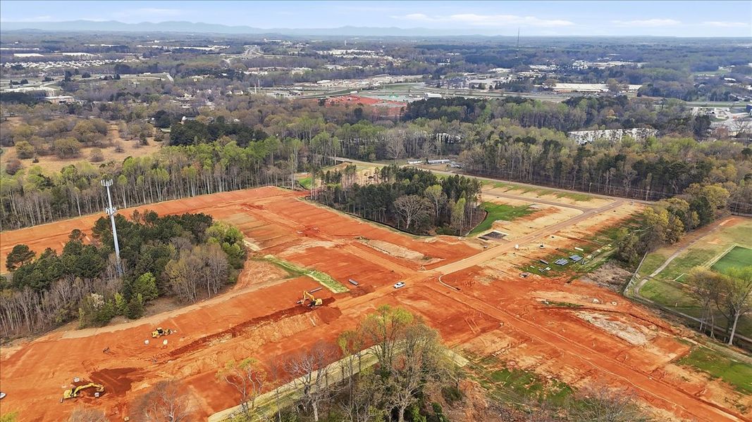 Site preparation and early development at Arcadia Village in Spartanburg, SC (Image 6).