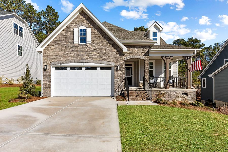Front exterior of a home in the Legacy Lakes community, located in Aberdeen, NC (Image 3).
