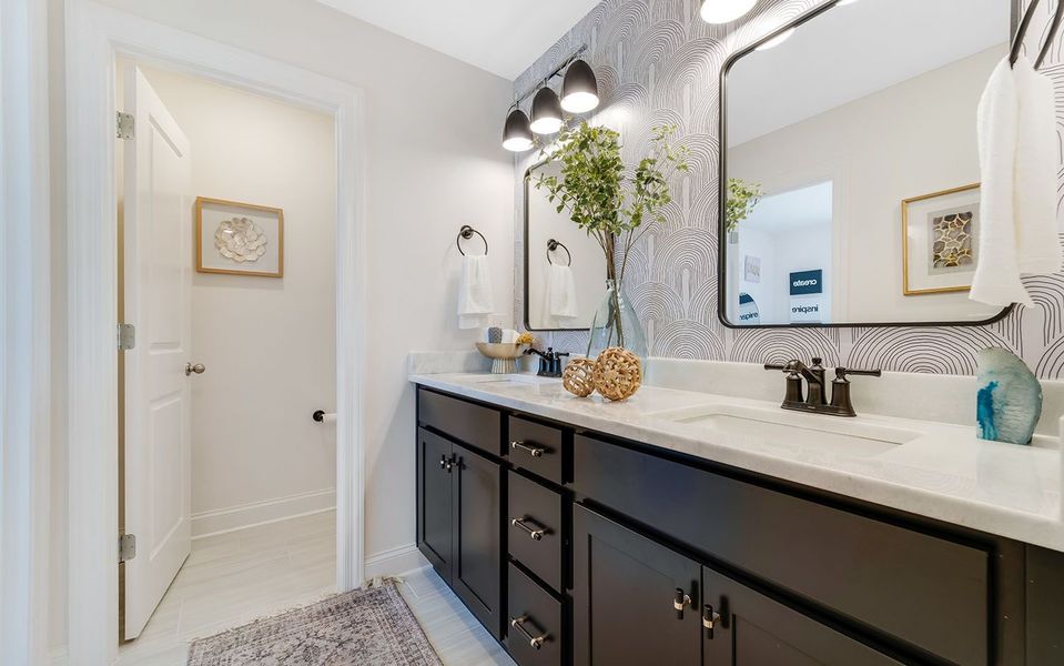 Furnished interior in a model home at The Retreat at Norman Farm in Hendersonville (Image 36).