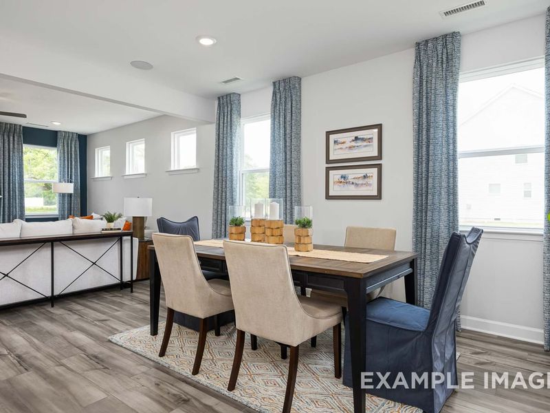 Furnished interior in a model home at Woodland Crossing in Zebulon (Image 37). Furnished interior in a model home at Woodland Crossing in Zebulon (Image 37).