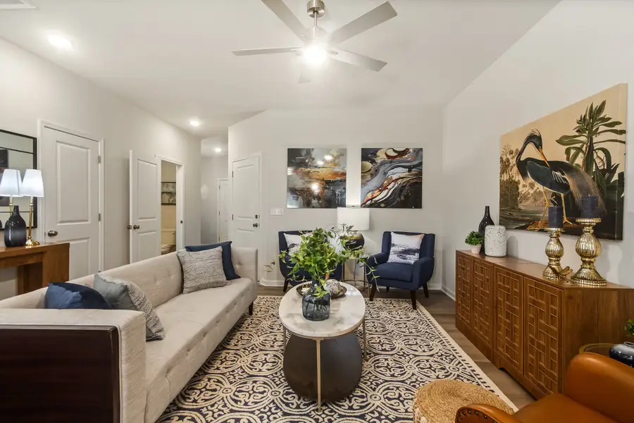 Furnished interior in a model home at Trenton Place in Roebuck (Image 7).