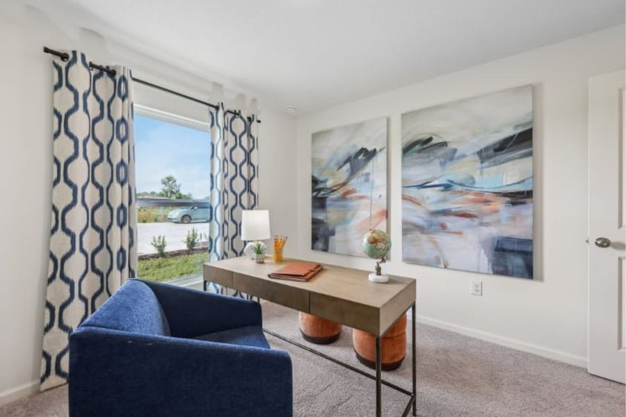 A room with a table and chairs. A room with a table and chairs.