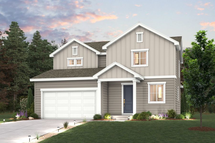 A house with a garage. A house with a garage.