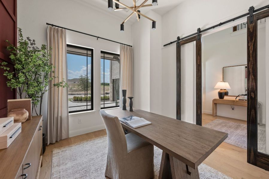 Furnished interior in a model home at Park Hills in Rockwall (Image 3). Furnished interior in a model home at Park Hills in Rockwall (Image 3).