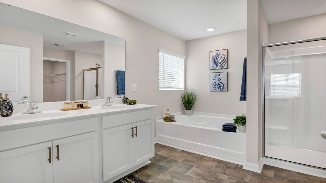 Furnished interior in a model home at Gates Village in Lugoff (Image 25).