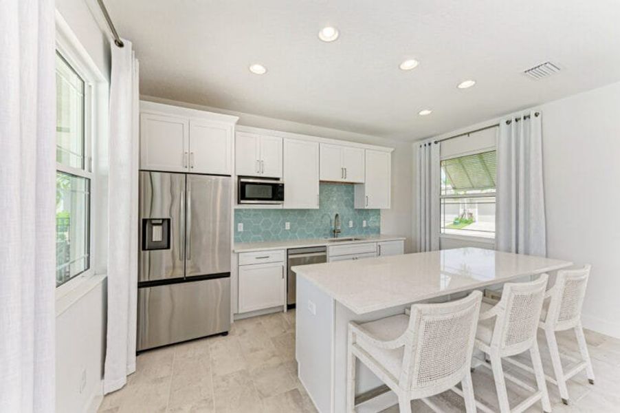 Furnished interior in a model home at The Laurels in Parrish (Image 10).