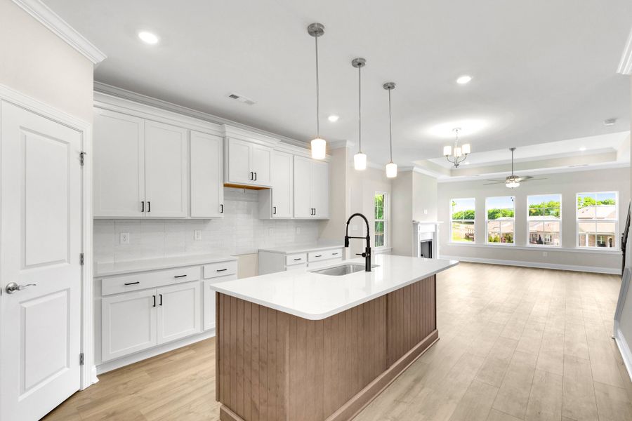 Furnished interior in a model home at Rutherford in Columbia (Image 4).