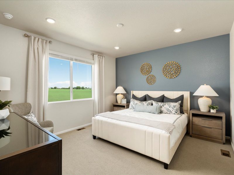 Furnished interior in a model home at Poudre Heights: The Alpine Collection in Windsor (Image 12).