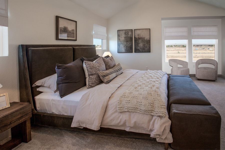 Furnished interior in a model home at Trailside Story Collection - Single Family Homes in Timnath (Image 25).