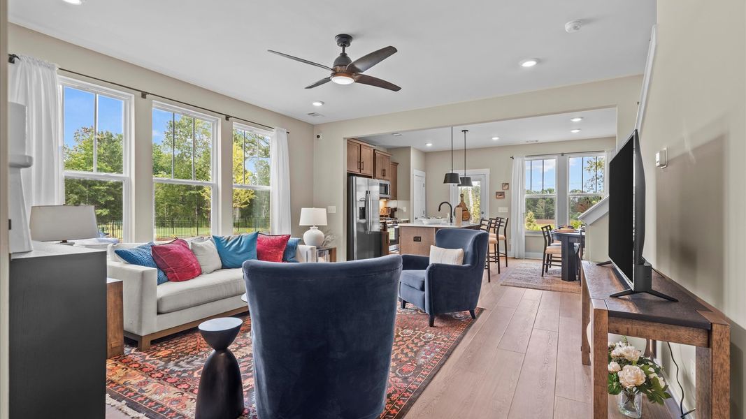 Furnished interior in a model home at Ransdell Pointe in Spartanburg (Image 18).