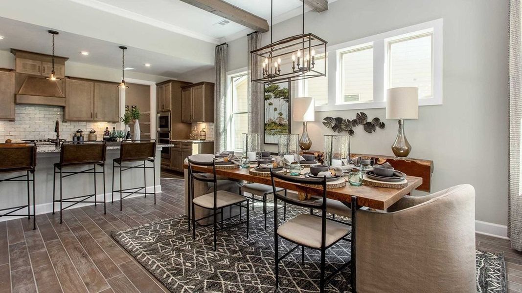 Furnished interior in a model home at The Ponds in Summerville (Image 18). Furnished interior in a model home at The Ponds in Summerville (Image 18).