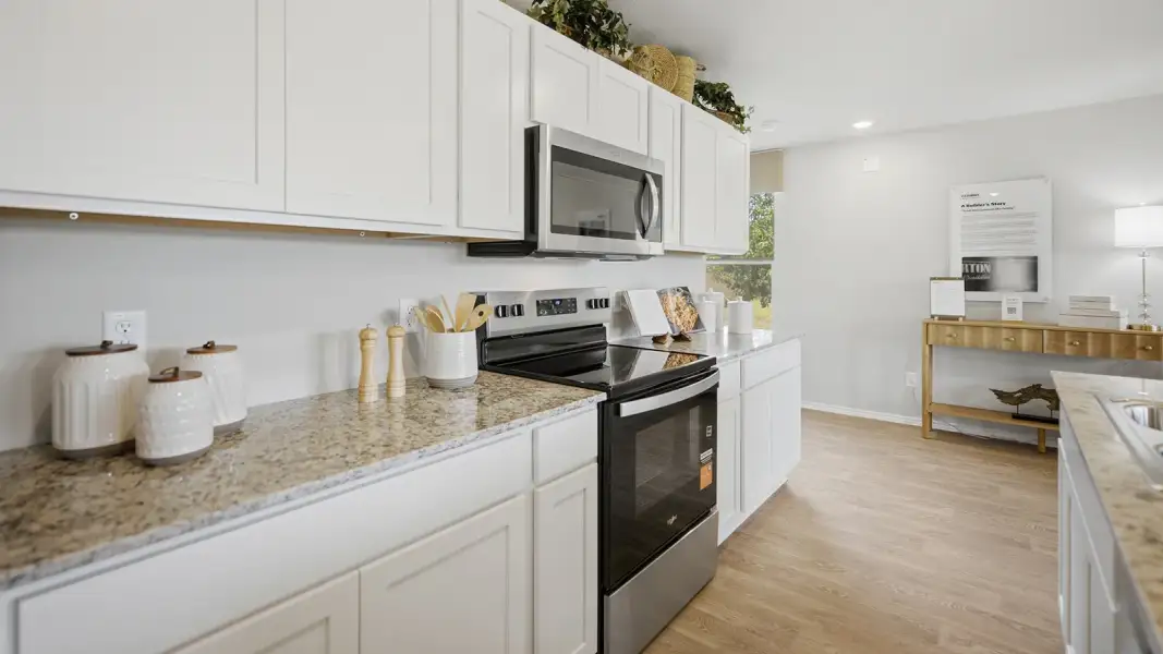 Furnished interior in a model home at Cool Water in Jarrell (Image 9). Furnished interior in a model home at Cool Water in Jarrell (Image 9).